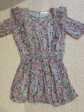 LoveShackFancy Natasha Ruffle Mini Dress